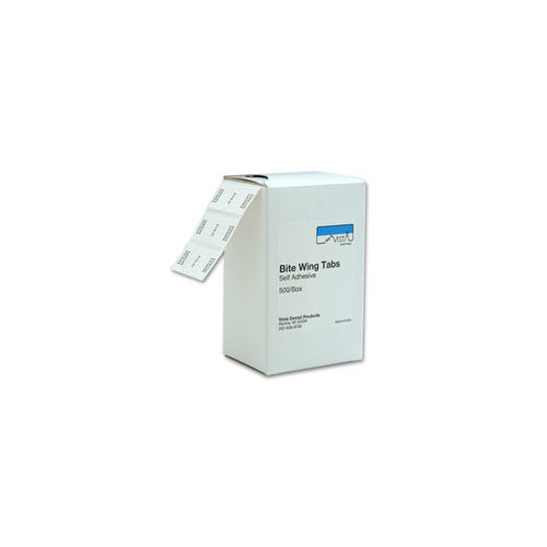 Vista Dental 308001 Bite Wing Tabs Pressure Sensitive Universal 500/Pk Vista Dental 308001 Bite Wing Tabs Pressure Sensitive Universal 500/Pk